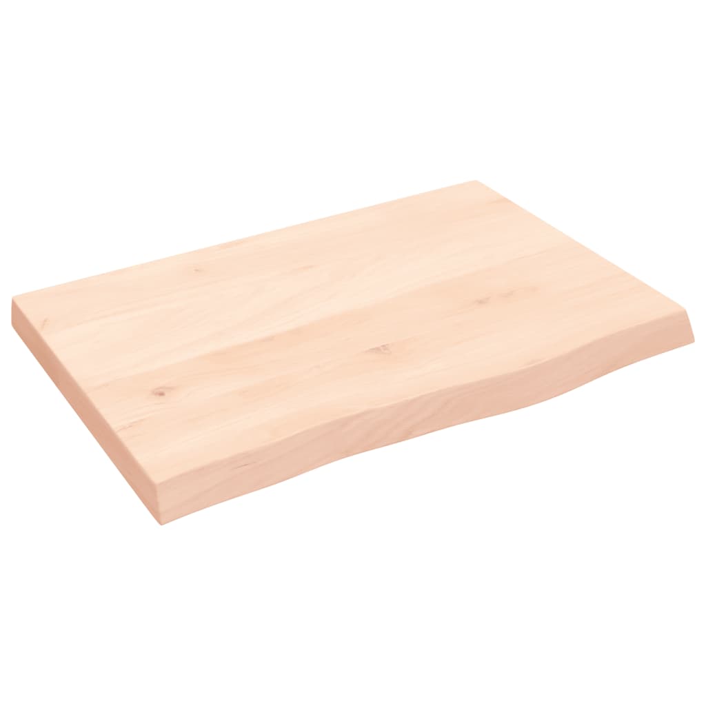 vidaXL Blat de baie, 60x40x(2-4) cm, lemn masiv netratat vidaXL Blat de baie, 60x40x(2-4) cm, lemn masiv netratat