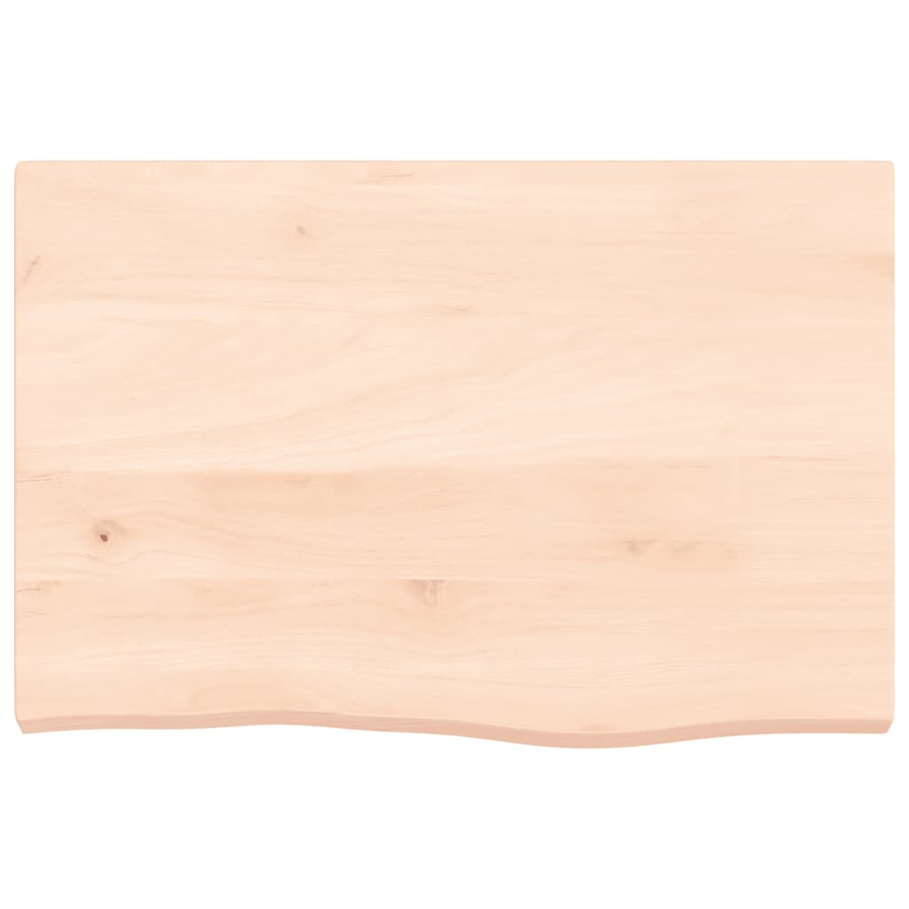 vidaXL Blat de baie, 60x40x(2-4) cm, lemn masiv netratat vidaXL Blat de baie, 60x40x(2-4) cm, lemn masiv netratat