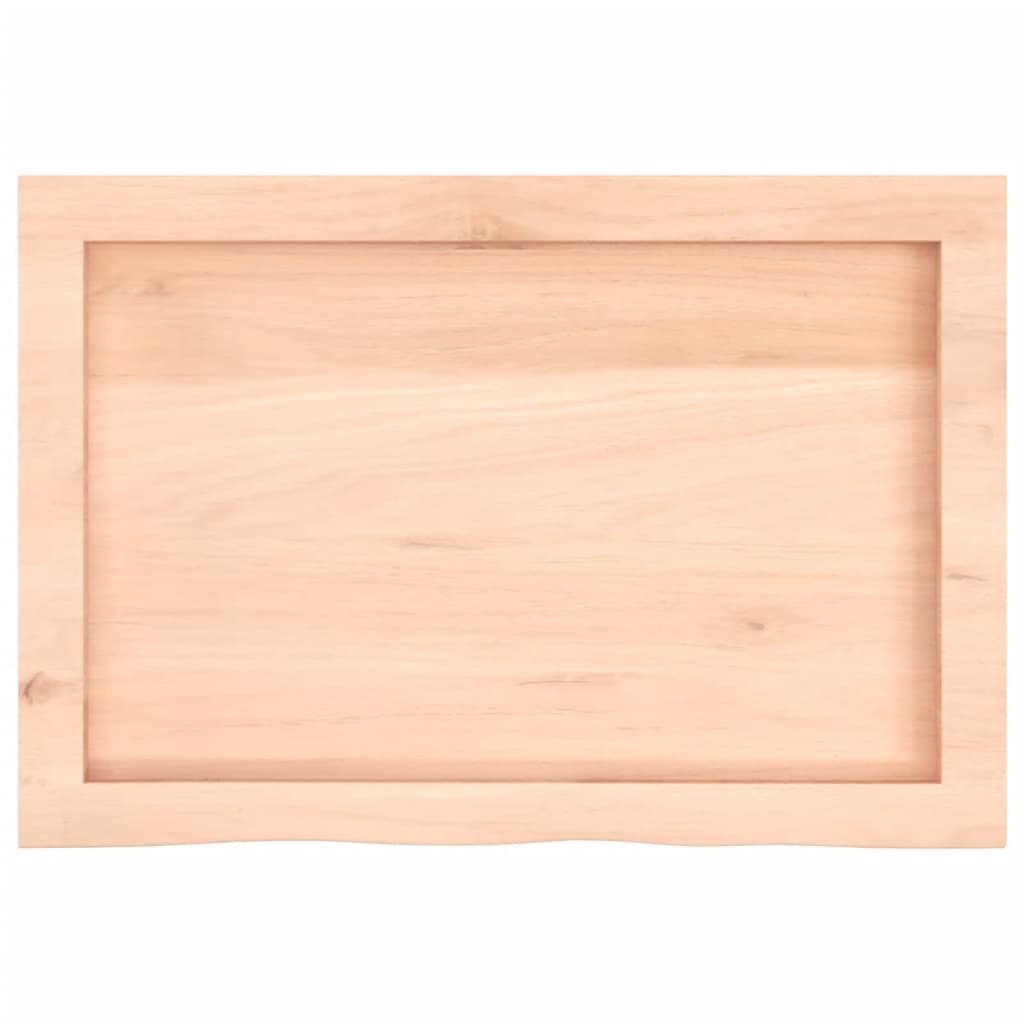 vidaXL Blat de baie, 60x40x(2-4) cm, lemn masiv netratat vidaXL Blat de baie, 60x40x(2-4) cm, lemn masiv netratat