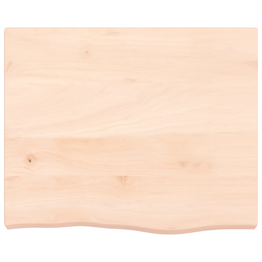 vidaXL Blat de baie, 60x50x(2-6) cm, lemn masiv netratat
