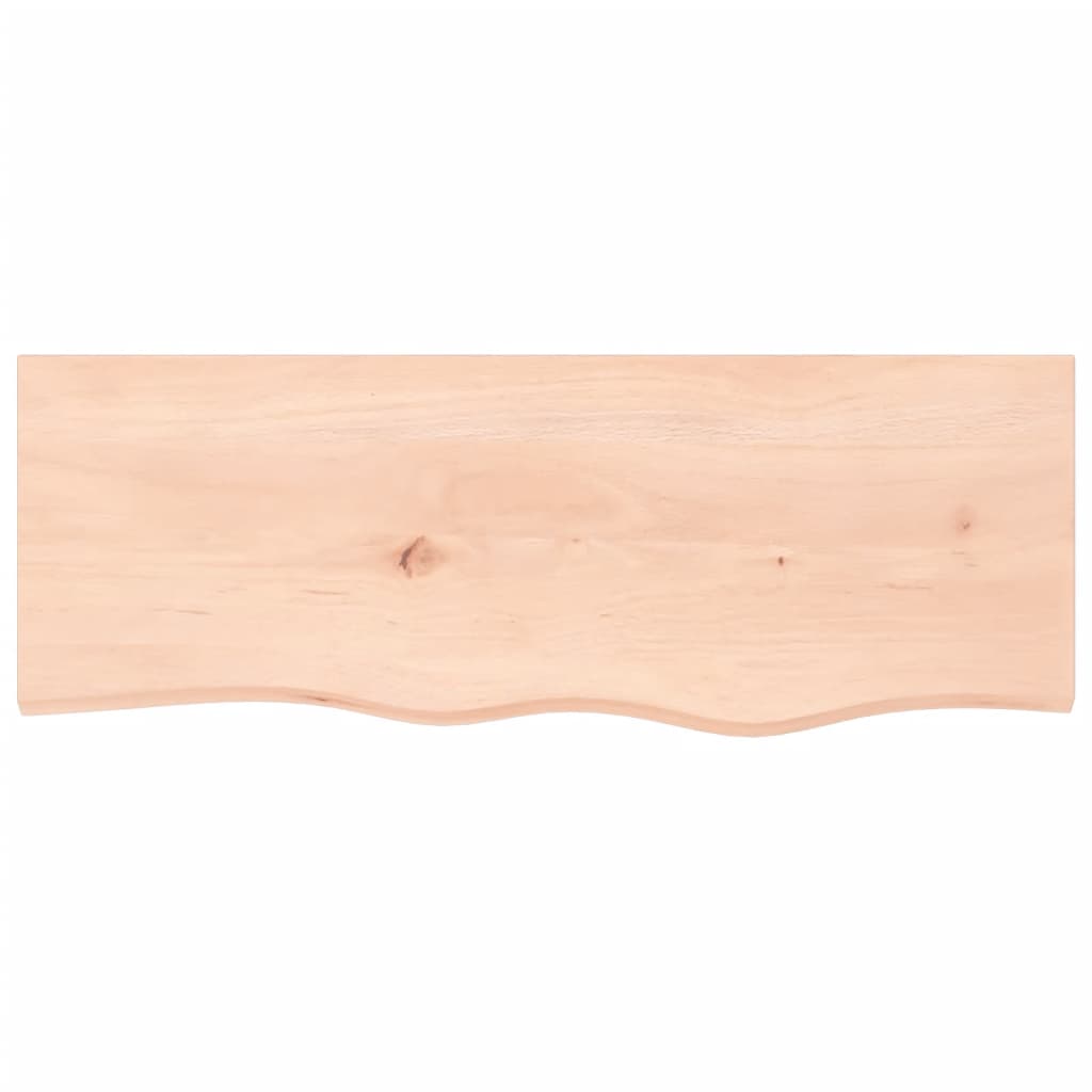 vidaXL Blat de baie, 80x30x(2-4) cm, lemn masiv netratat
