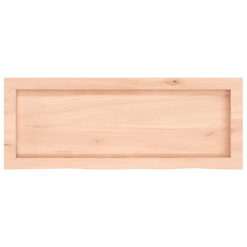 vidaXL Blat de baie, 80x30x(2-4) cm, lemn masiv netratat