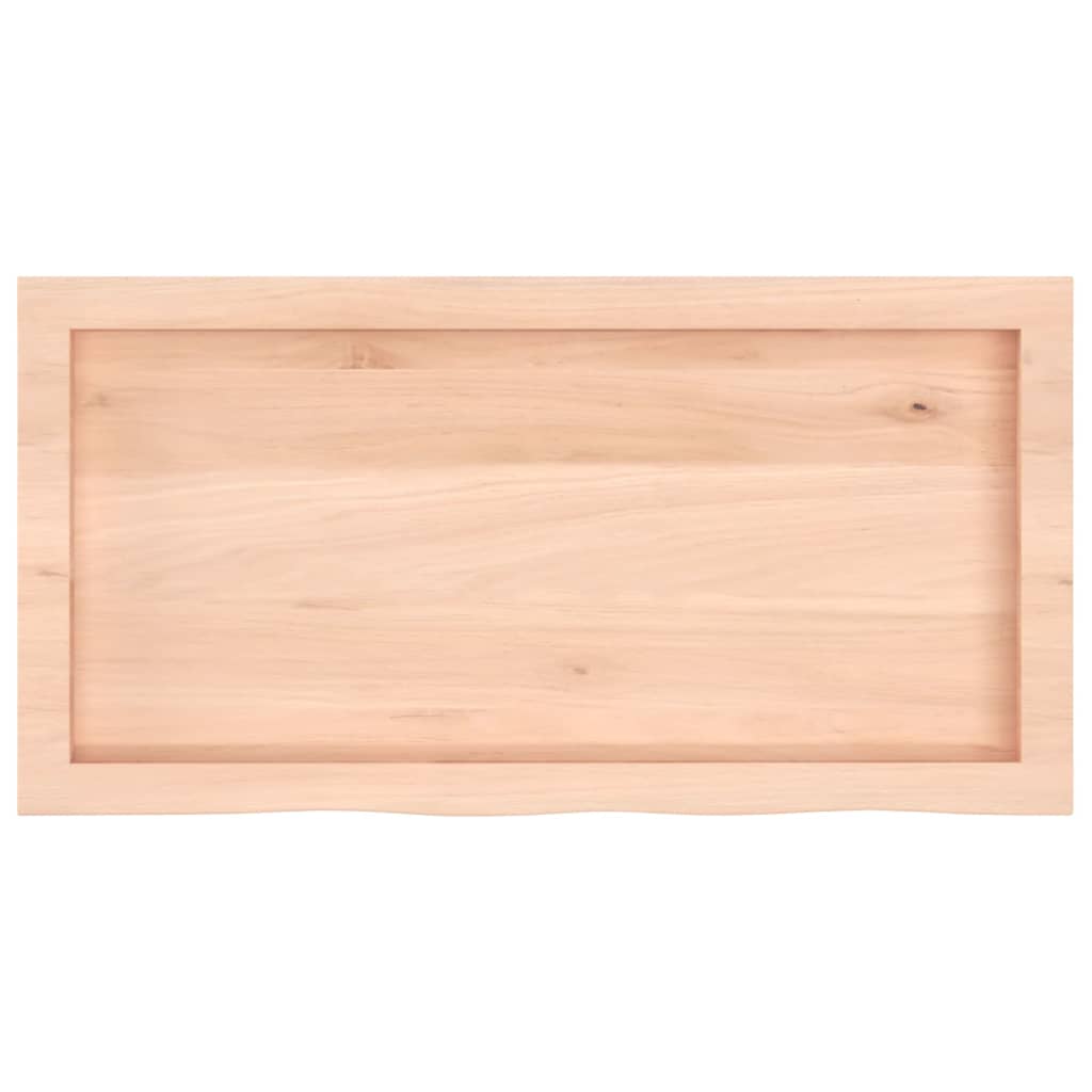 vidaXL Blat de baie, 80x40x(2-6) cm, lemn masiv netratat vidaXL Blat de baie, 80x40x(2-6) cm, lemn masiv netratat
