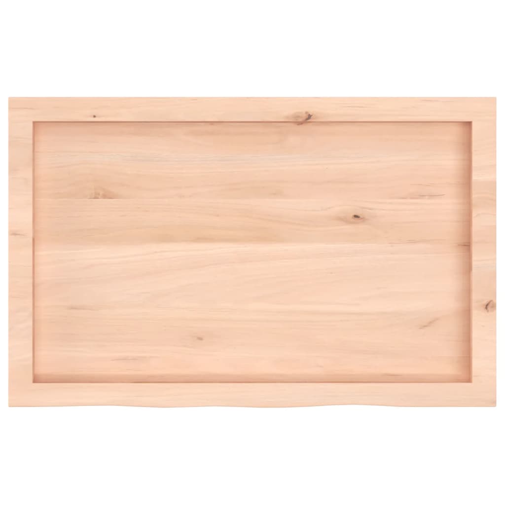 vidaXL Blat de baie, 80x50x(2-4) cm, lemn masiv netratat vidaXL Blat de baie, 80x50x(2-4) cm, lemn masiv netratat
