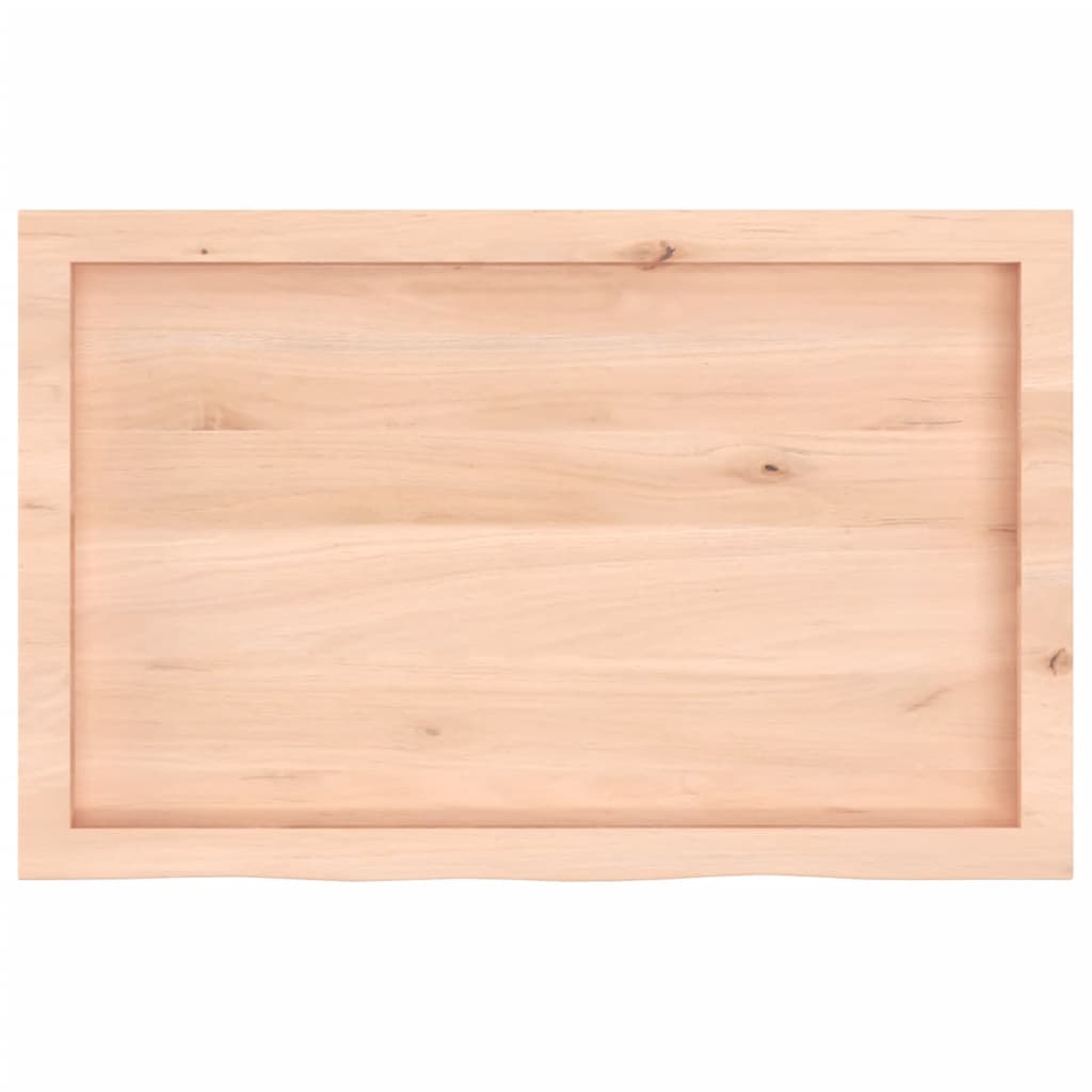 vidaXL Blat de baie, 80x50x(2-6) cm, lemn masiv netratat vidaXL Blat de baie, 80x50x(2-6) cm, lemn masiv netratat