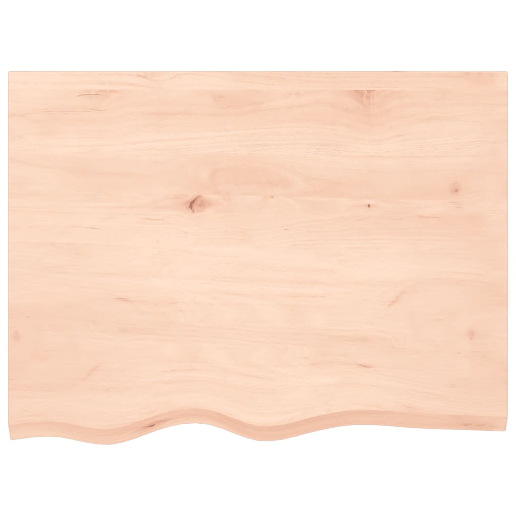 vidaXL Blat de baie, 80x60x(2-4) cm, lemn masiv netratat vidaXL Blat de baie, 80x60x(2-4) cm, lemn masiv netratat