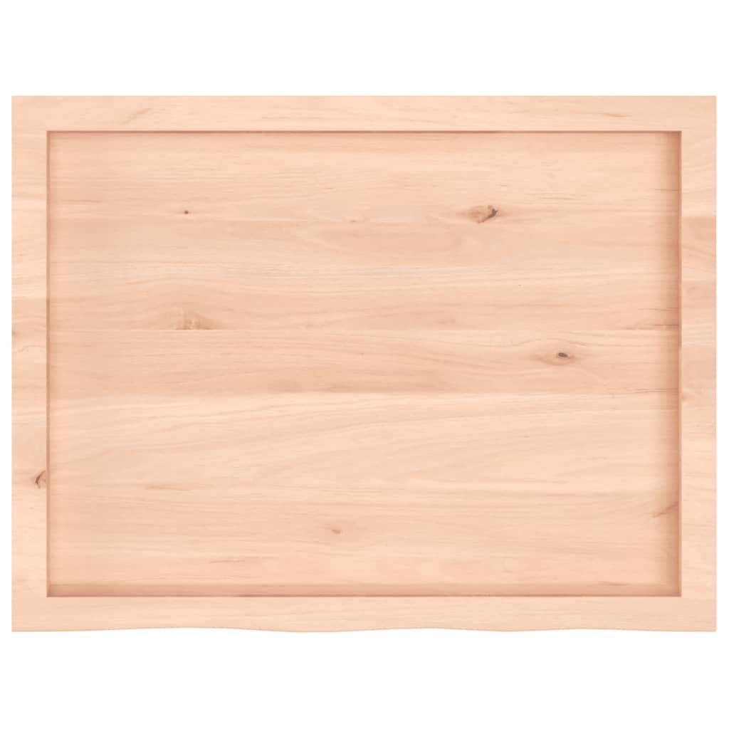 vidaXL Blat de baie, 80x60x(2-4) cm, lemn masiv netratat vidaXL Blat de baie, 80x60x(2-4) cm, lemn masiv netratat