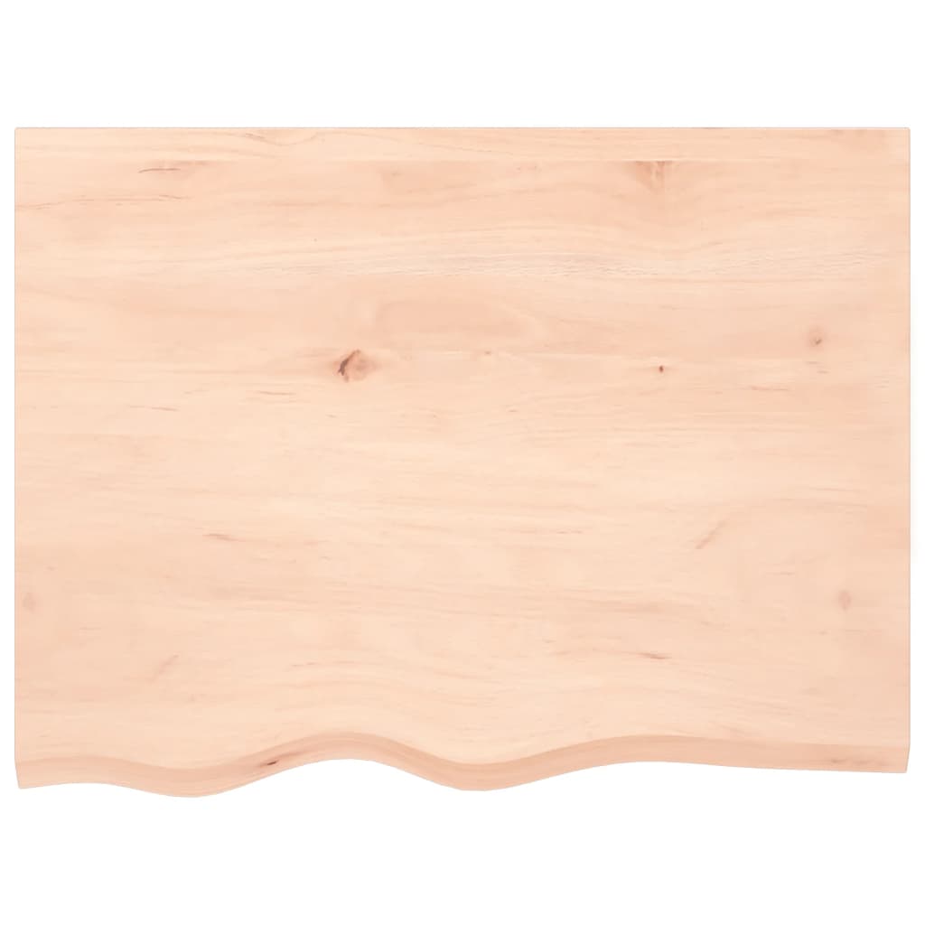 vidaXL Blat de baie, 80x60x(2-6) cm, lemn masiv netratat vidaXL Blat de baie, 80x60x(2-6) cm, lemn masiv netratat
