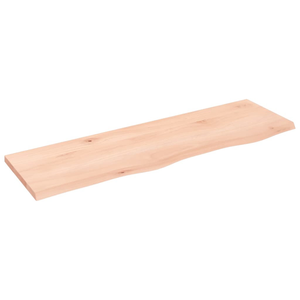 vidaXL Blat de baie, 100x30x2 cm, lemn masiv netratat vidaXL Blat de baie, 100x30x2 cm, lemn masiv netratat