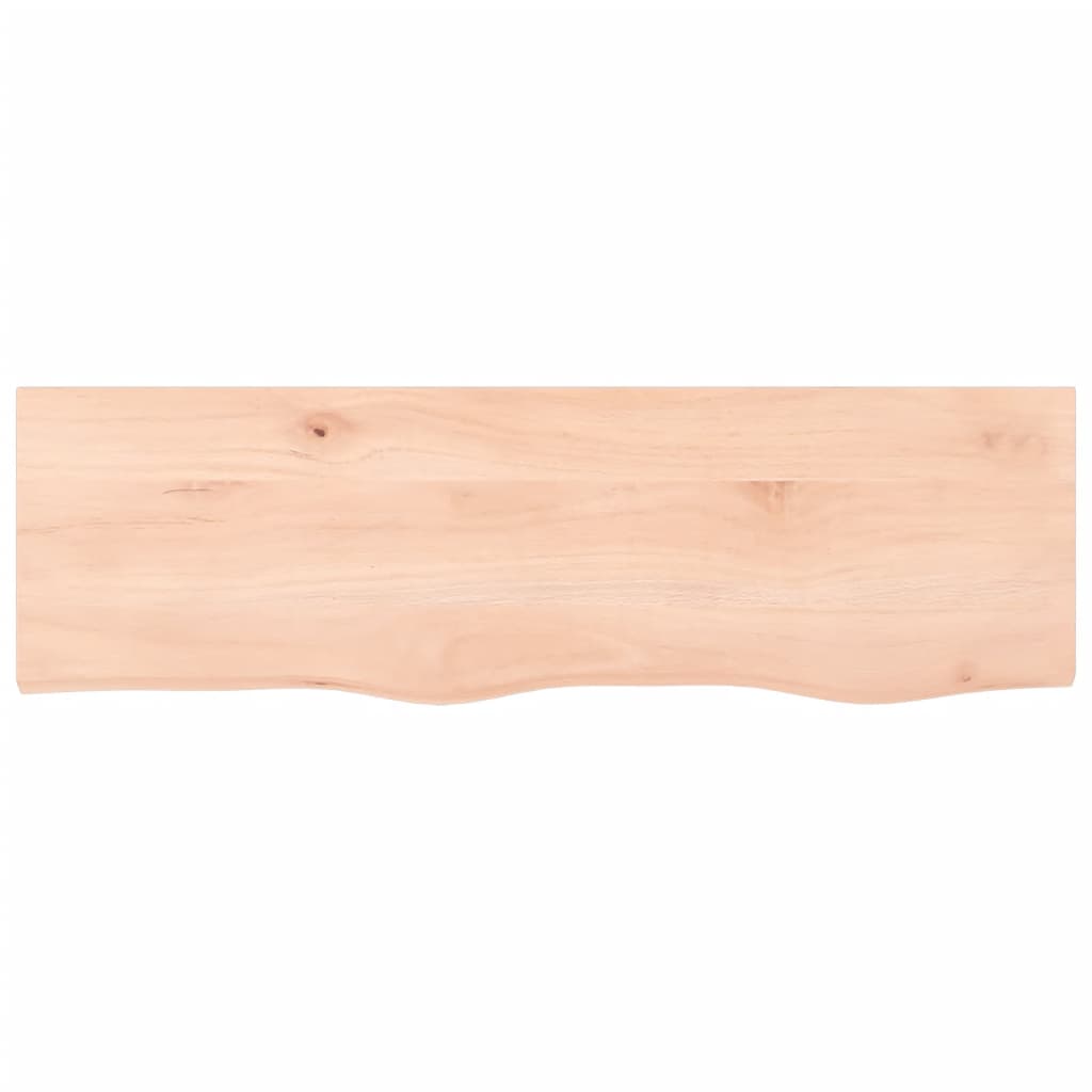 vidaXL Blat de baie, 100x30x2 cm, lemn masiv netratat vidaXL Blat de baie, 100x30x2 cm, lemn masiv netratat