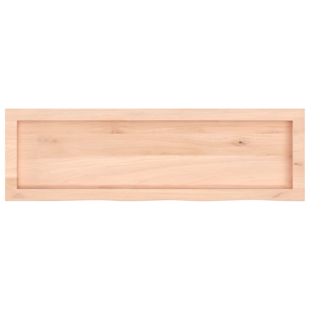 vidaXL Blat de baie, 100x30x(2-4) cm, lemn masiv netratat vidaXL Blat de baie, 100x30x(2-4) cm, lemn masiv netratat