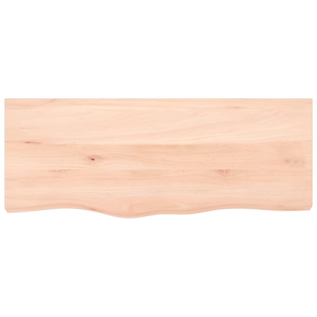 vidaXL Blat de baie, 100x40x2 cm, lemn masiv netratat vidaXL Blat de baie, 100x40x2 cm, lemn masiv netratat