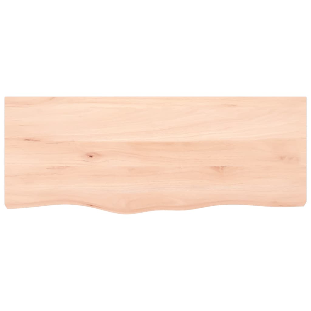 vidaXL Blat de baie, 100x40x(2-6) cm, lemn masiv netratat vidaXL Blat de baie, 100x40x(2-6) cm, lemn masiv netratat