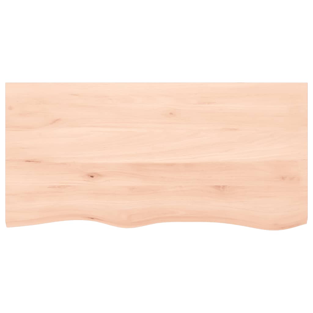vidaXL Blat de baie, 100x50x(2-4) cm, lemn masiv netratat vidaXL Blat de baie, 100x50x(2-4) cm, lemn masiv netratat