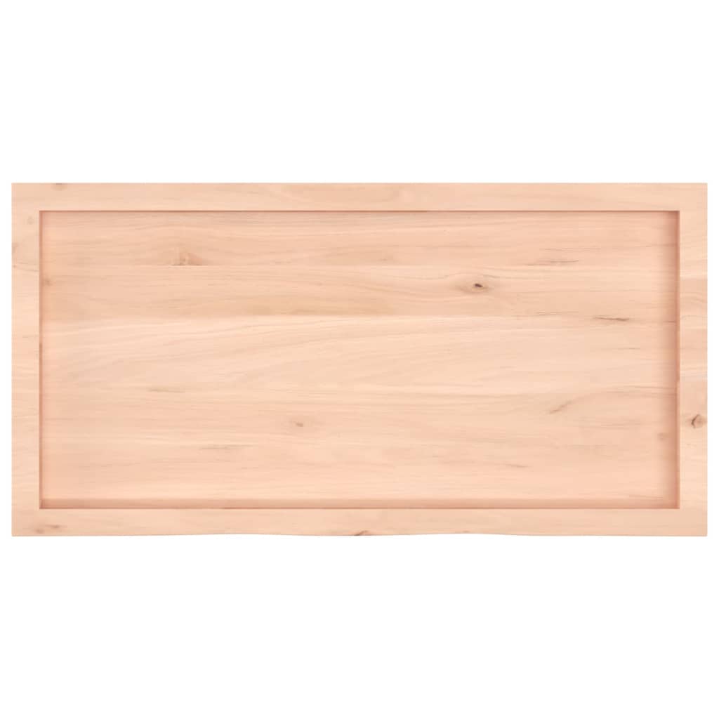 vidaXL Blat de baie, 100x50x(2-4) cm, lemn masiv netratat vidaXL Blat de baie, 100x50x(2-4) cm, lemn masiv netratat