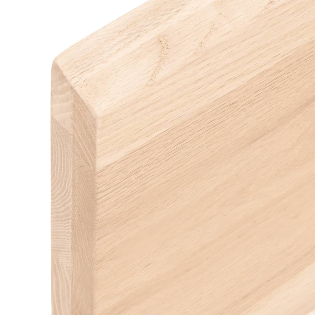vidaXL Blat de baie, 100x50x(2-4) cm, lemn masiv netratat vidaXL Blat de baie, 100x50x(2-4) cm, lemn masiv netratat