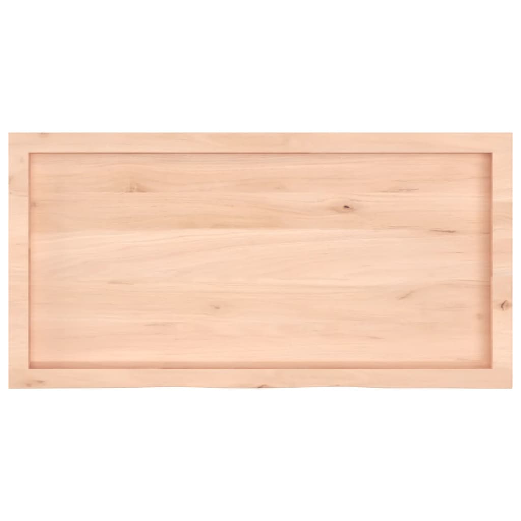 vidaXL Blat de baie, 100x50x(2-6) cm, lemn masiv netratat vidaXL Blat de baie, 100x50x(2-6) cm, lemn masiv netratat