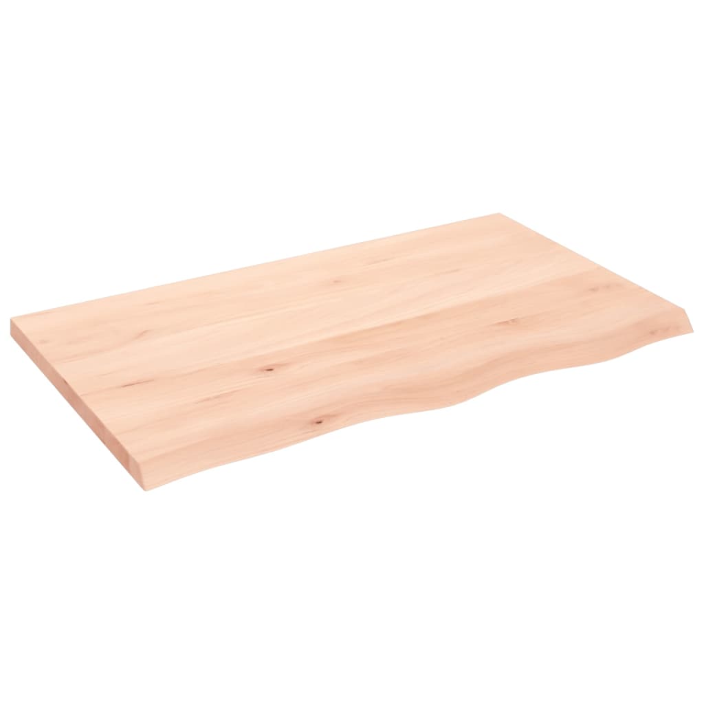 vidaXL Blat de baie, 100x60x(2-4) cm, lemn masiv netratat vidaXL Blat de baie, 100x60x(2-4) cm, lemn masiv netratat