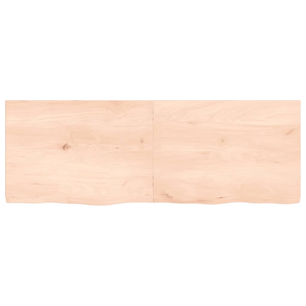 vidaXL Blat de baie, 140x50x(2-4) cm, lemn masiv netratat vidaXL Blat de baie, 140x50x(2-4) cm, lemn masiv netratat