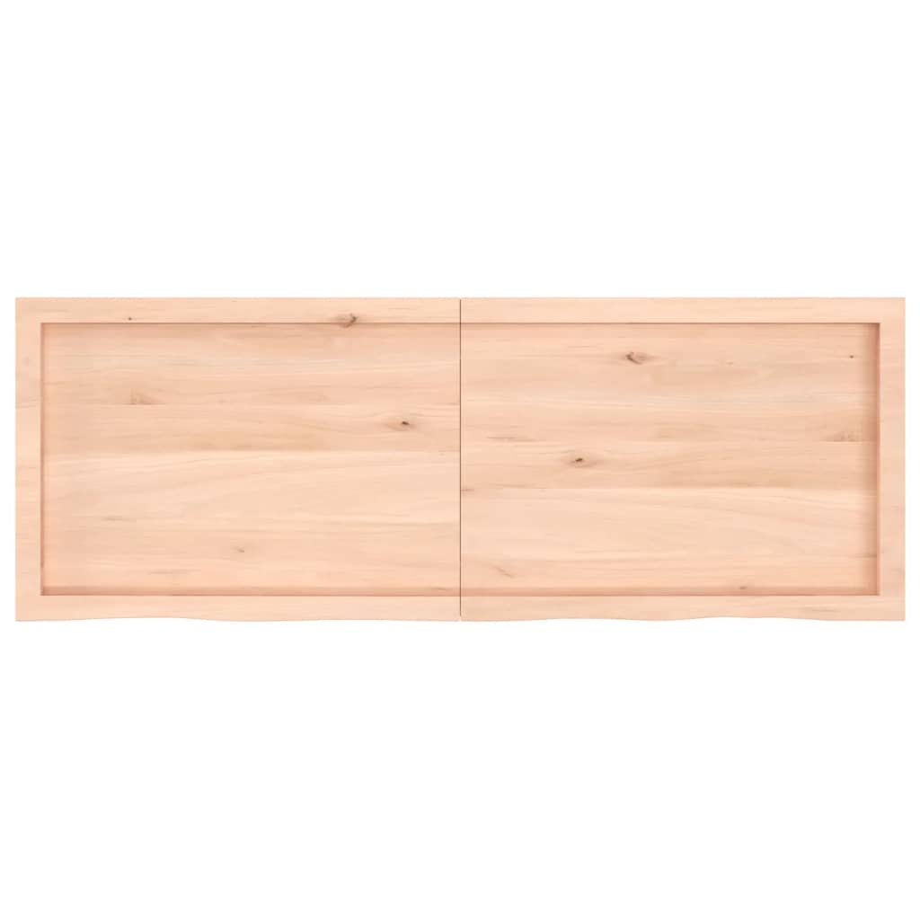 vidaXL Blat de baie, 140x50x(2-4) cm, lemn masiv netratat vidaXL Blat de baie, 140x50x(2-4) cm, lemn masiv netratat