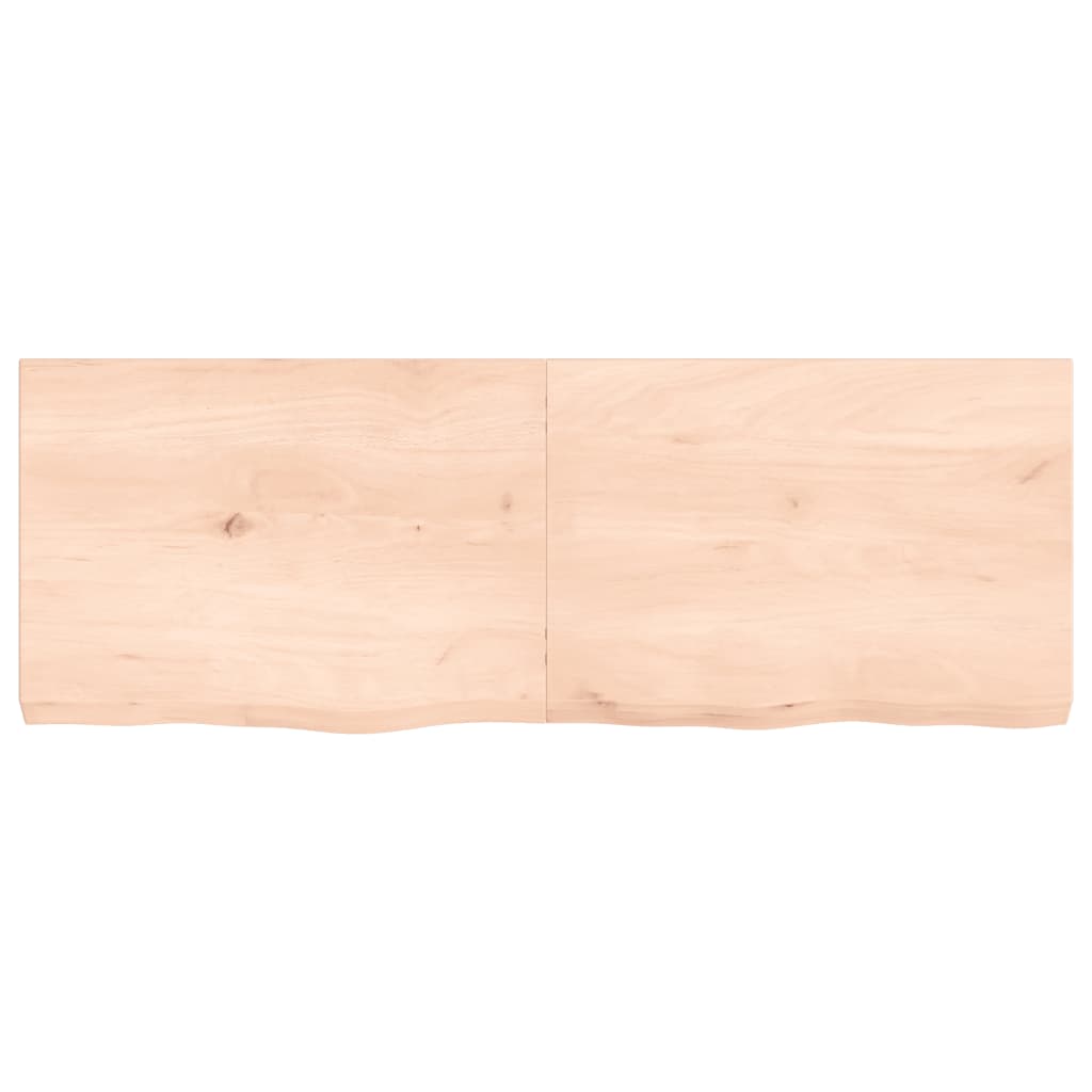 vidaXL Blat de baie, 140x50x(2-6) cm, lemn masiv netratat vidaXL Blat de baie, 140x50x(2-6) cm, lemn masiv netratat