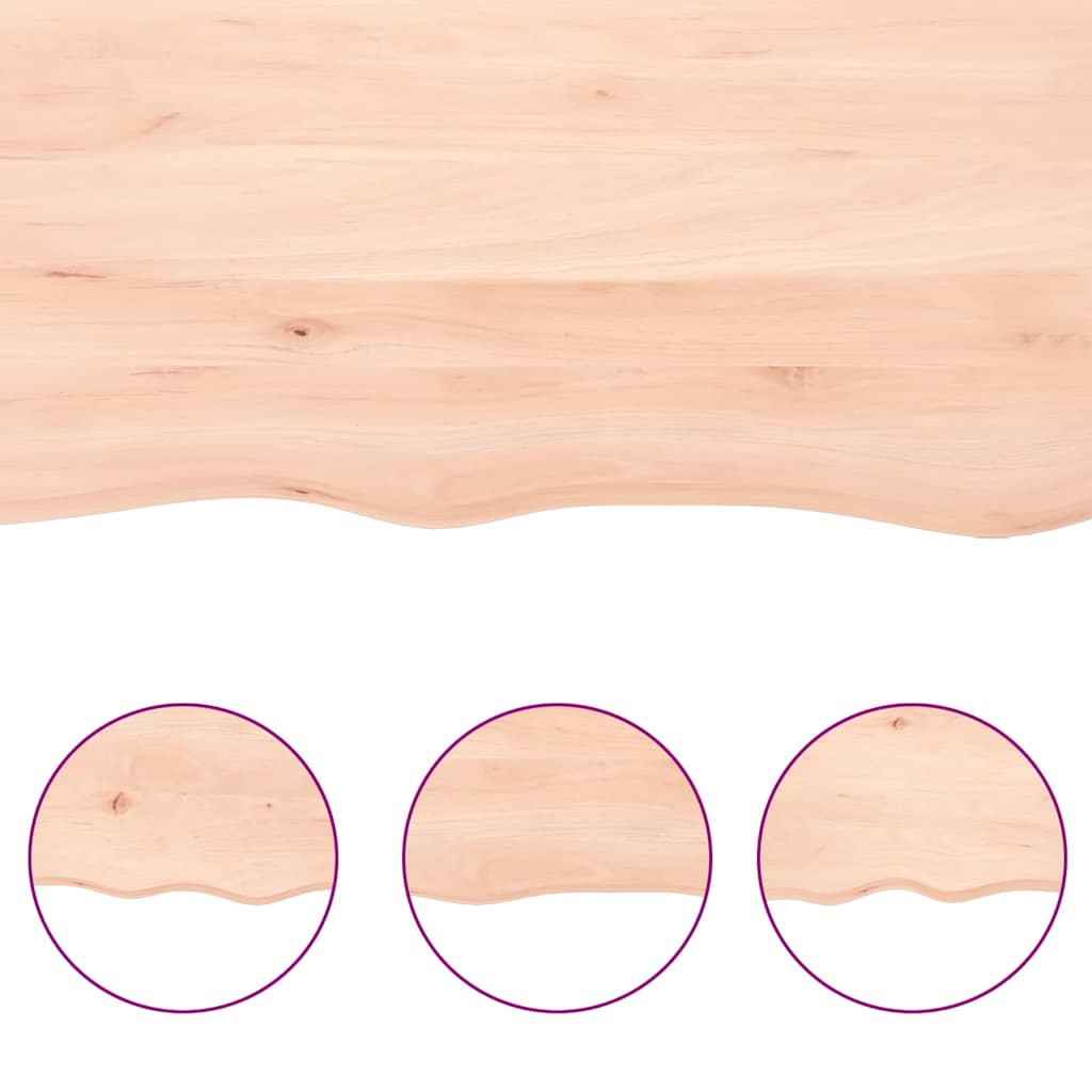 vidaXL Blat de baie, 200x60x(2-6) cm, lemn masiv netratat vidaXL Blat de baie, 200x60x(2-6) cm, lemn masiv netratat