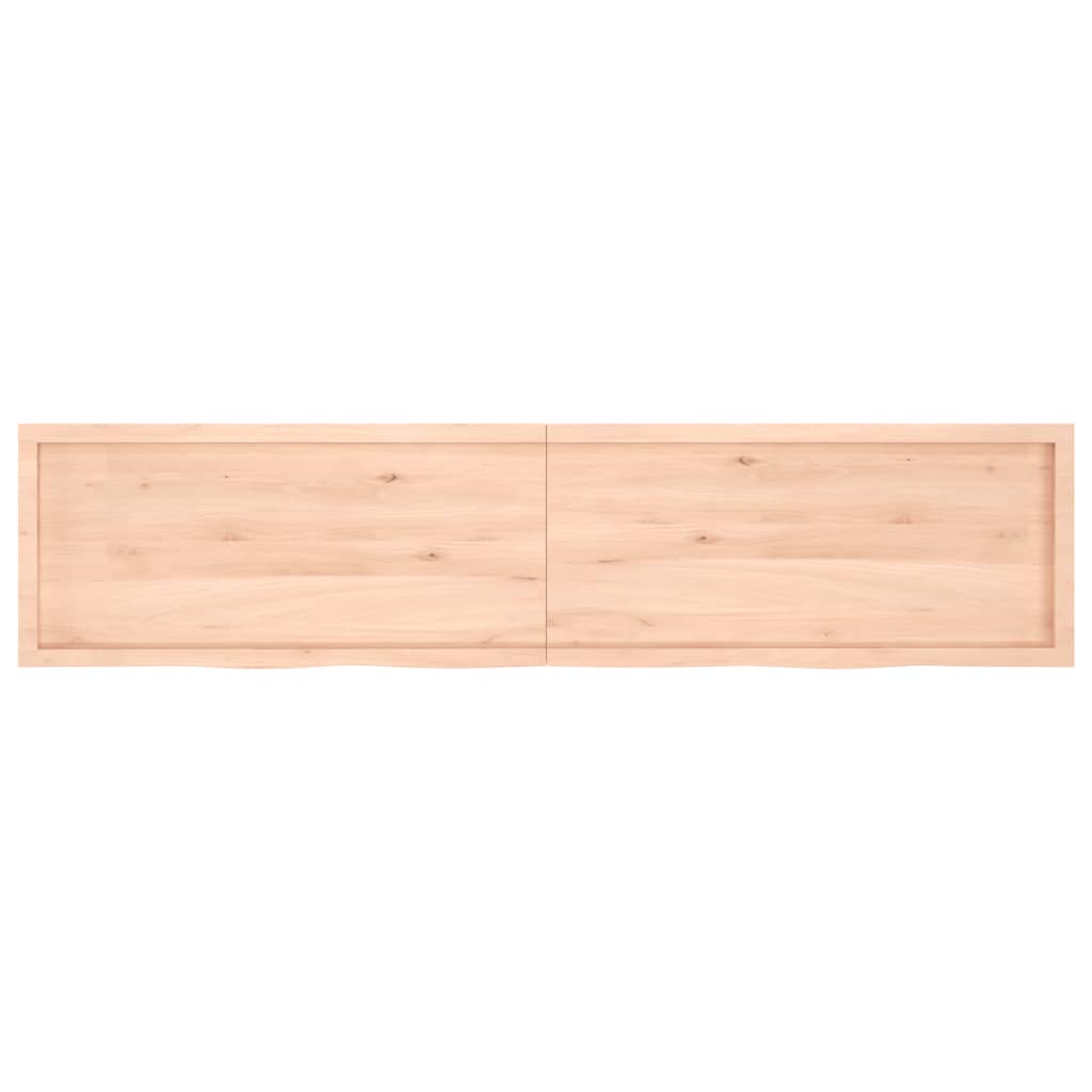 vidaXL Blat de baie, 220x50x(2-6) cm, lemn masiv netratat vidaXL Blat de baie, 220x50x(2-6) cm, lemn masiv netratat