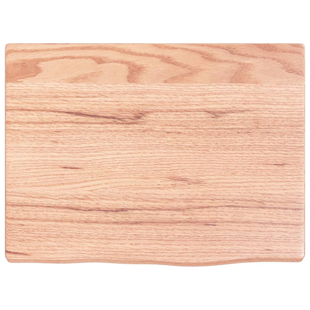 vidaXL Blat de baie, maro deschis, 40x30x2 cm, lemn masiv tratat vidaXL Blat de baie, maro deschis, 40x30x2 cm, lemn masiv tratat