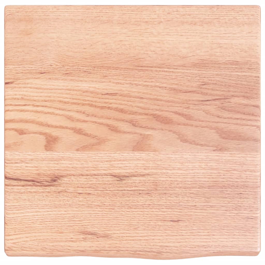vidaXL Blat de baie, maro deschis, 40x40x2 cm, lemn masiv tratat