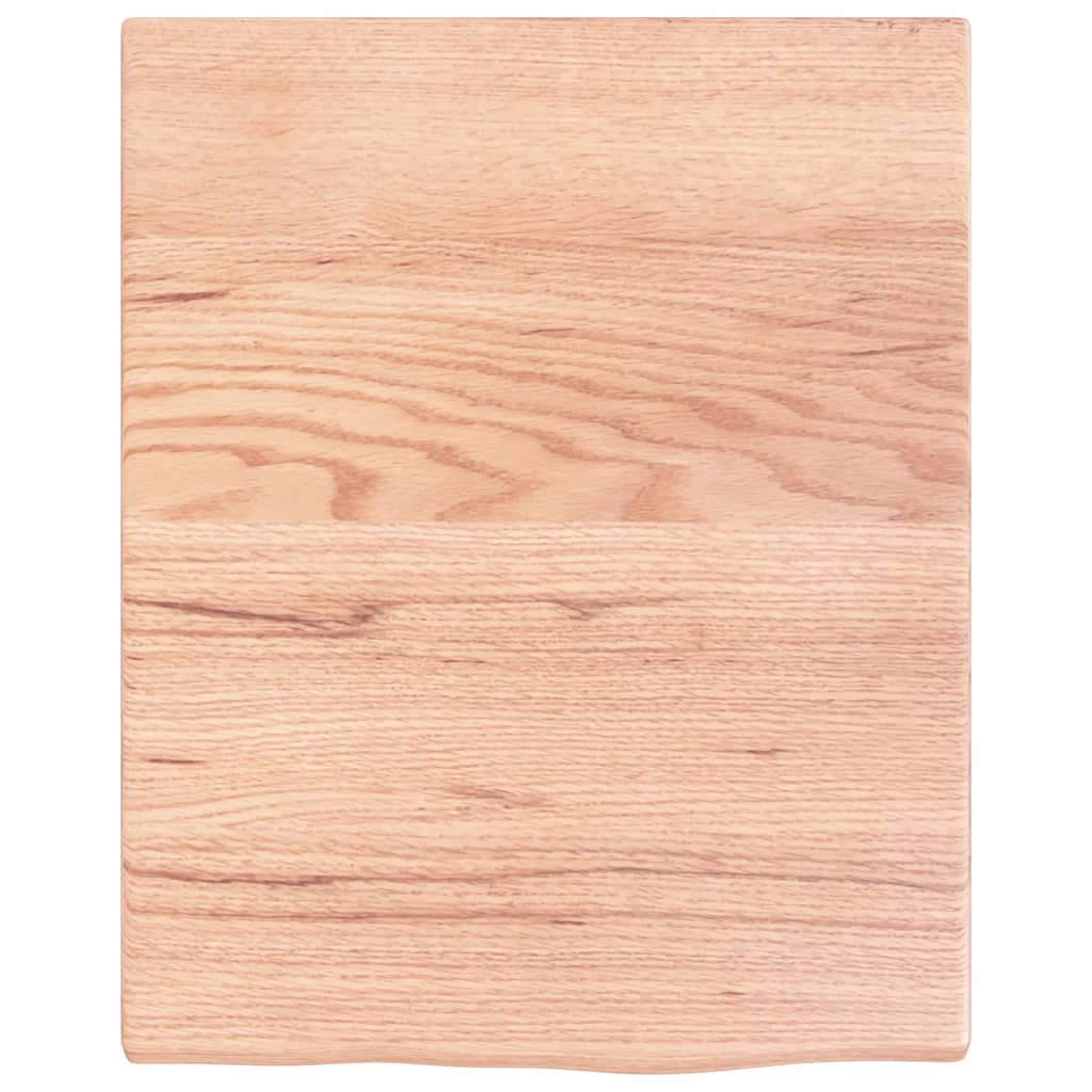 vidaXL Blat de baie, maro deschis, 40x50x2 cm, lemn masiv tratat vidaXL Blat de baie, maro deschis, 40x50x2 cm, lemn masiv tratat