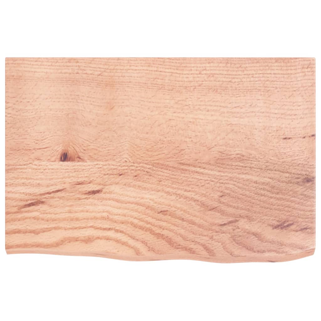 vidaXL Blat de baie, maro deschis, 60x40x2 cm, lemn masiv tratat vidaXL Blat de baie, maro deschis, 60x40x2 cm, lemn masiv tratat