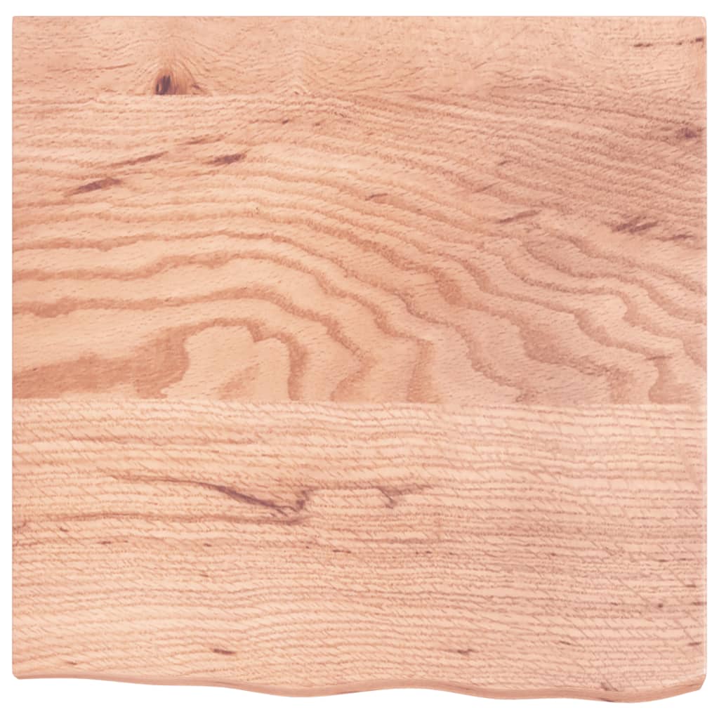 vidaXL Blat de baie, maro deschis, 60x60x(2-4) cm, lemn masiv tratat vidaXL Blat de baie, maro deschis, 60x60x(2-4) cm, lemn masiv tratat