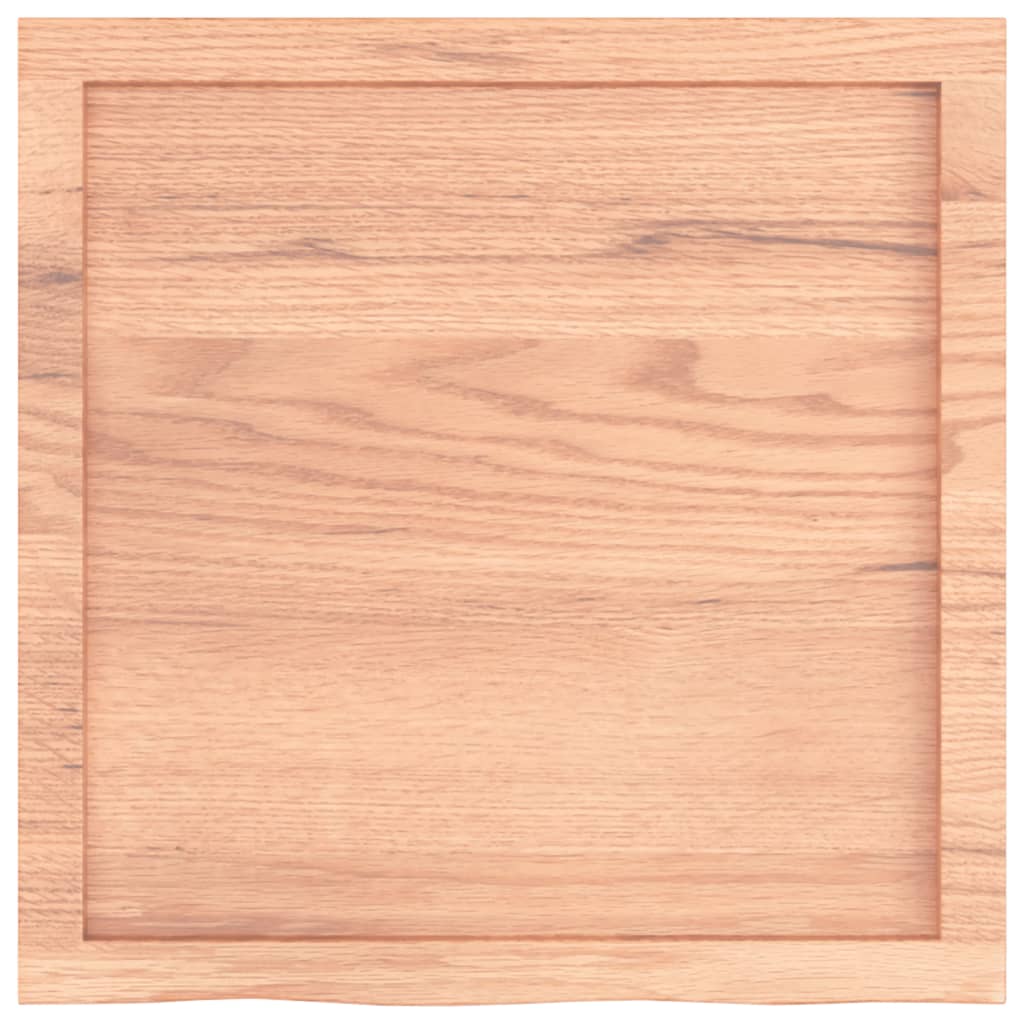 vidaXL Blat de baie, maro deschis, 60x60x(2-4) cm, lemn masiv tratat vidaXL Blat de baie, maro deschis, 60x60x(2-4) cm, lemn masiv tratat