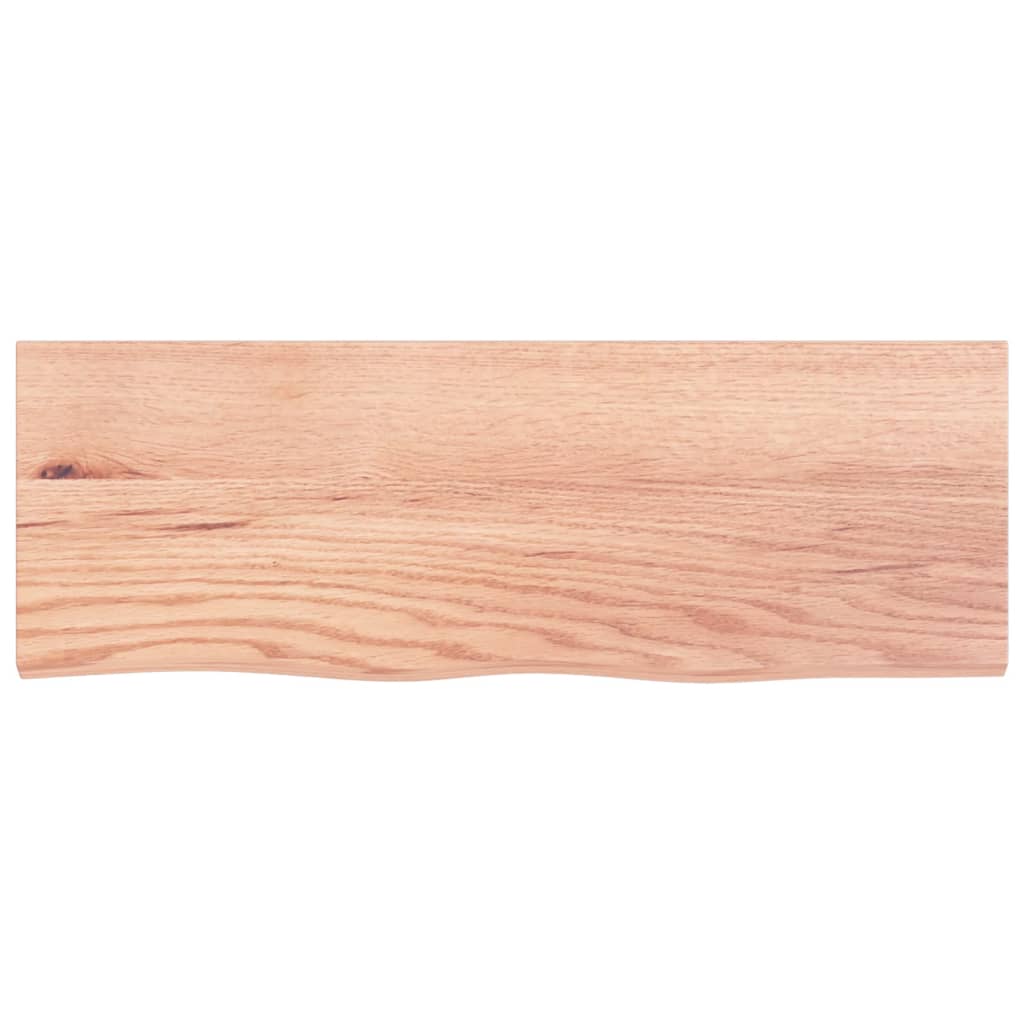 vidaXL Blat de baie, maro deschis, 80x30x2 cm, lemn masiv tratat vidaXL Blat de baie, maro deschis, 80x30x2 cm, lemn masiv tratat