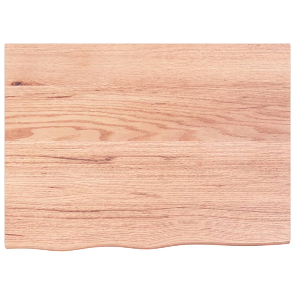 vidaXL Blat de baie, maro deschis, 80x60x2 cm, lemn masiv tratat vidaXL Blat de baie, maro deschis, 80x60x2 cm, lemn masiv tratat