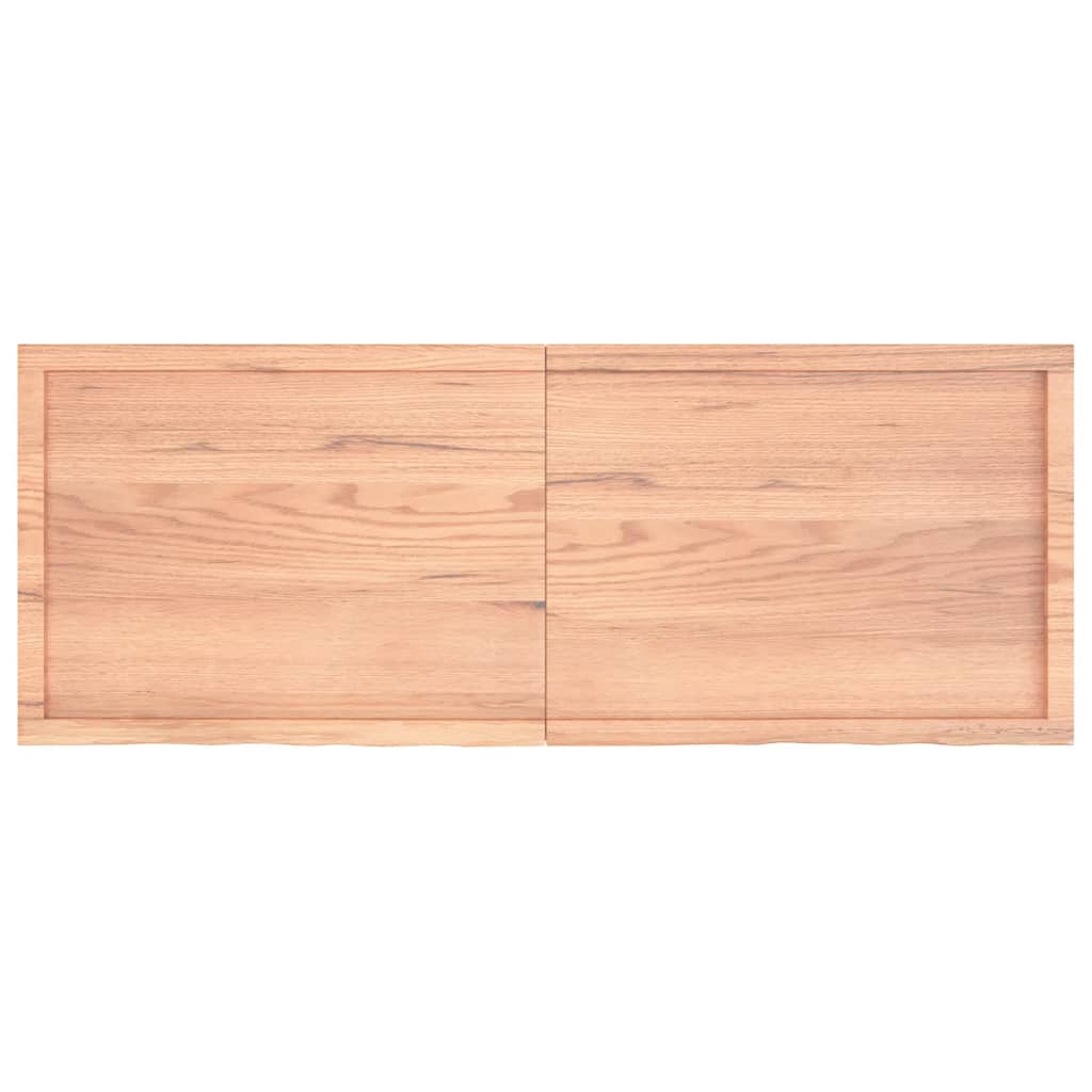 vidaXL Blat de baie, maro deschis, 160x60x(2-4) cm, lemn masiv tratat vidaXL Blat de baie, maro deschis, 160x60x(2-4) cm, lemn masiv tratat