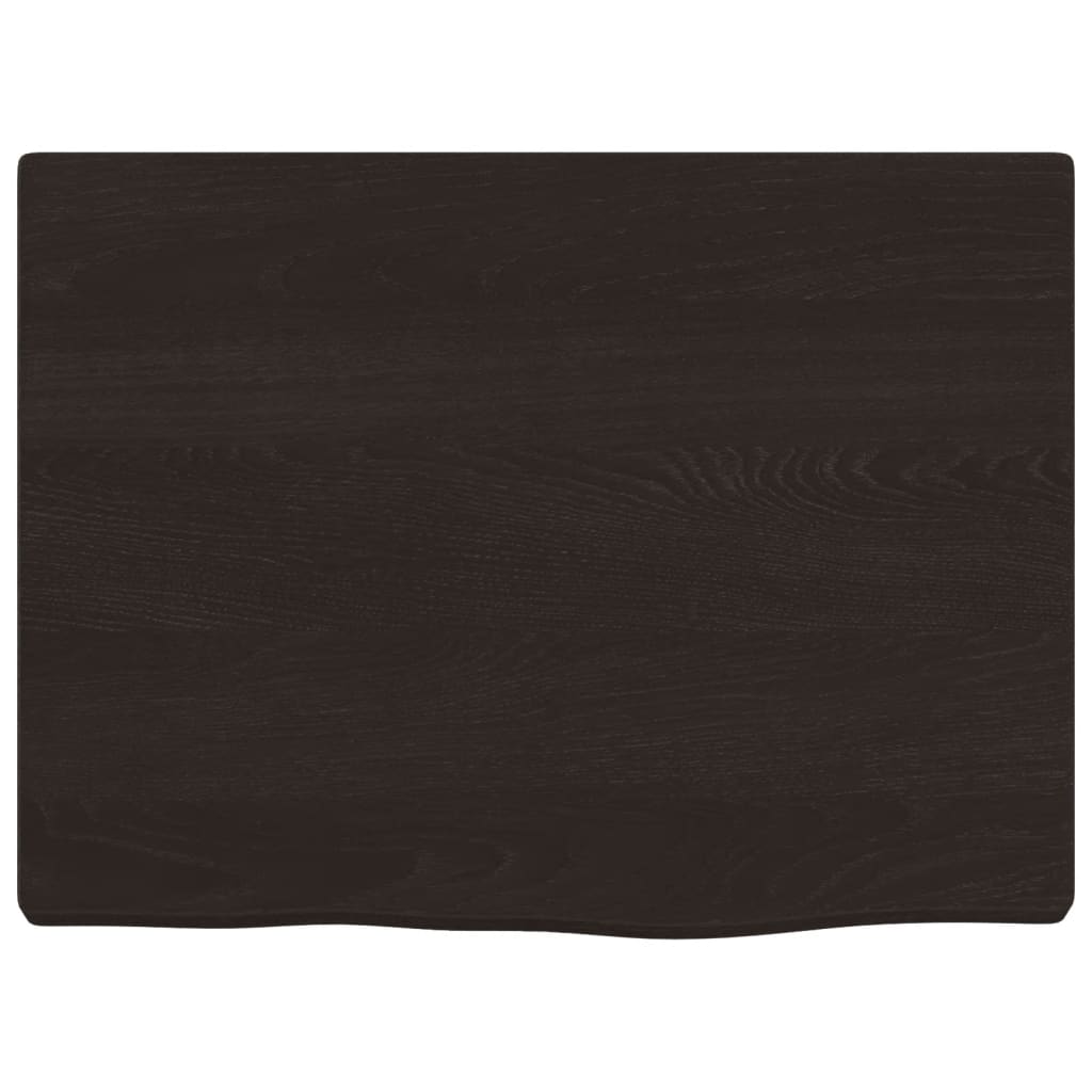 vidaXL Blat de baie, maro închis, 40x30x2 cm, lemn masiv tratat vidaXL Blat de baie, maro închis, 40x30x2 cm, lemn masiv tratat