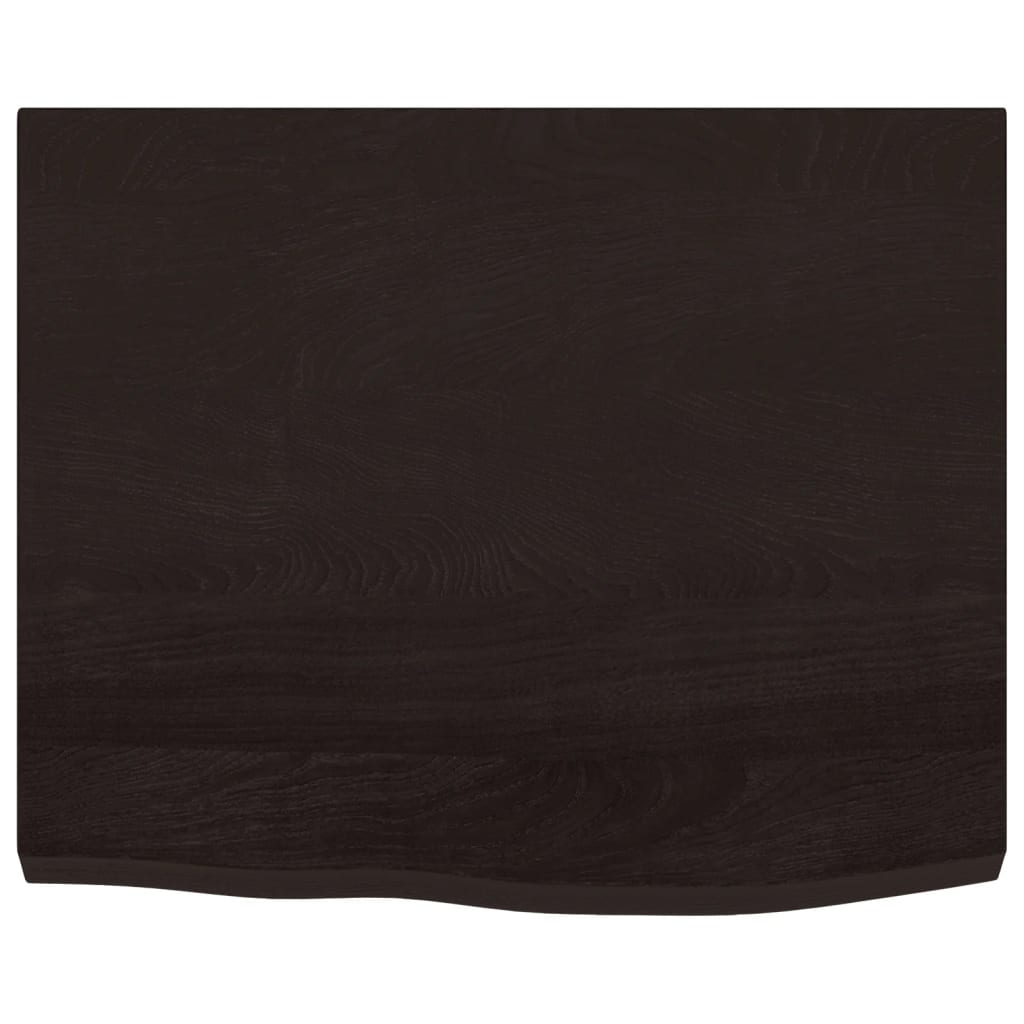 vidaXL Blat de baie, maro închis, 60x60x(2-4) cm, lemn masiv tratat vidaXL Blat de baie, maro închis, 60x60x(2-4) cm, lemn masiv tratat