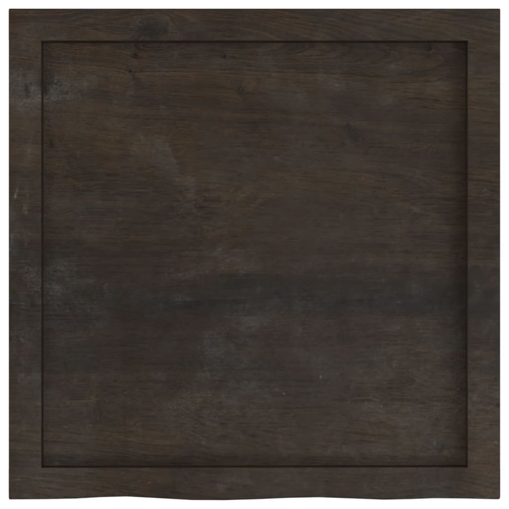 vidaXL Blat de baie, maro închis, 60x60x(2-4) cm, lemn masiv tratat vidaXL Blat de baie, maro închis, 60x60x(2-4) cm, lemn masiv tratat