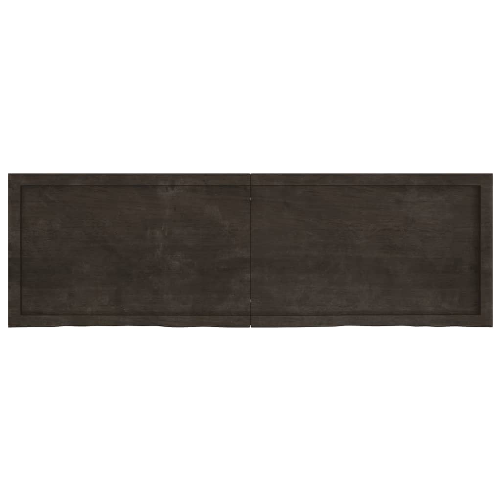 vidaXL Blat de baie, maro închis, 160x50x(2-4) cm, lemn masiv tratat vidaXL Blat de baie, maro închis, 160x50x(2-4) cm, lemn masiv tratat