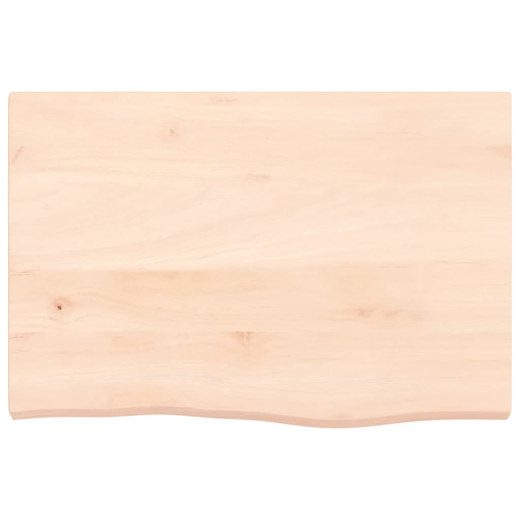 vidaXL Blat de masă, 60x40x(2-4) cm, lemn masiv de stejar netratat