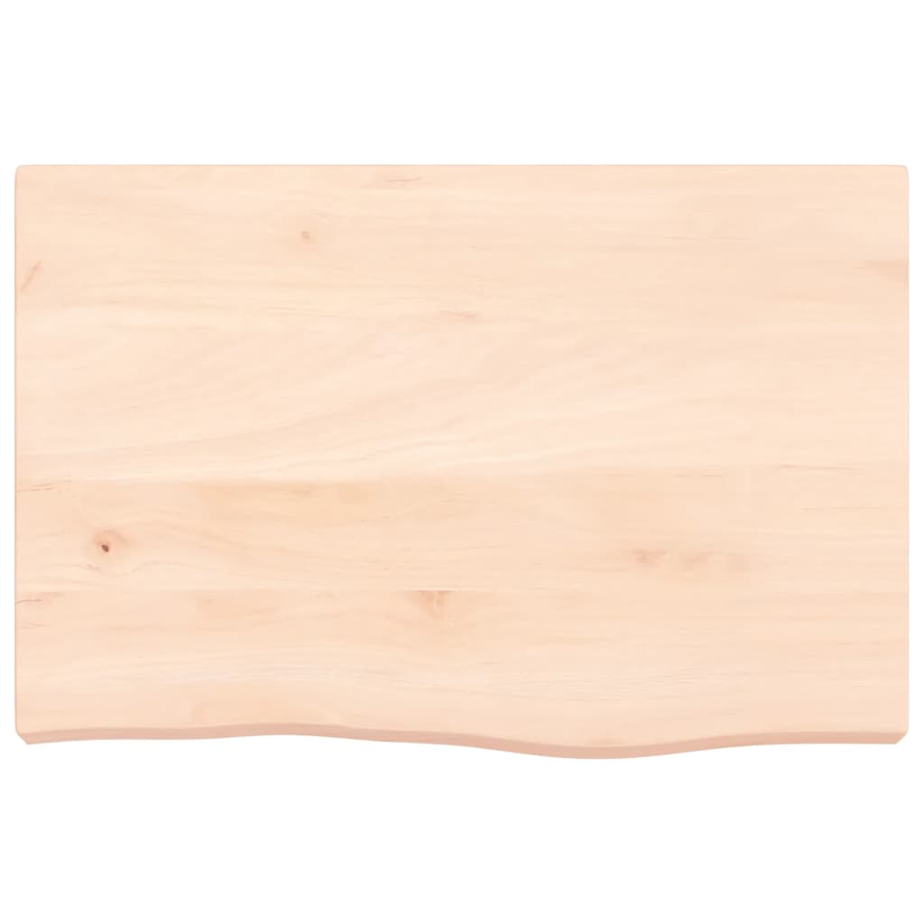 vidaXL Blat de masă, 60x40x(2-6) cm, lemn masiv de stejar netratat