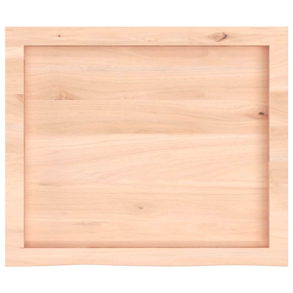vidaXL Blat de masă, 60x50x(2-4) cm, lemn masiv de stejar netratat