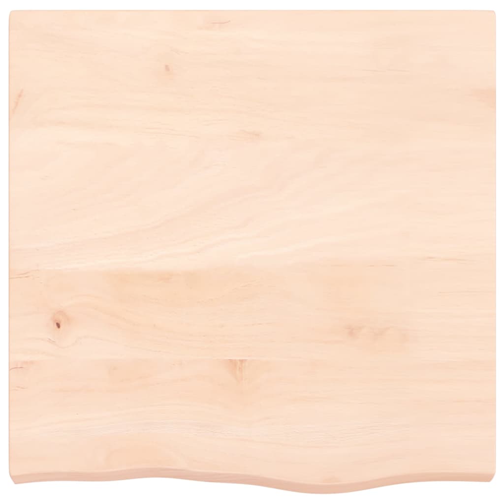 vidaXL Blat de masă, 60x60x(2-6) cm, lemn masiv de stejar netratat