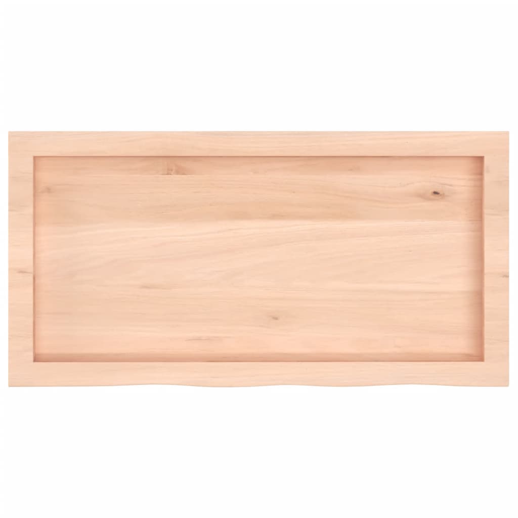 vidaXL Blat de masă, 80x40x(2-6) cm, lemn masiv de stejar netratat vidaXL Blat de masă, 80x40x(2-6) cm, lemn masiv de stejar netratat