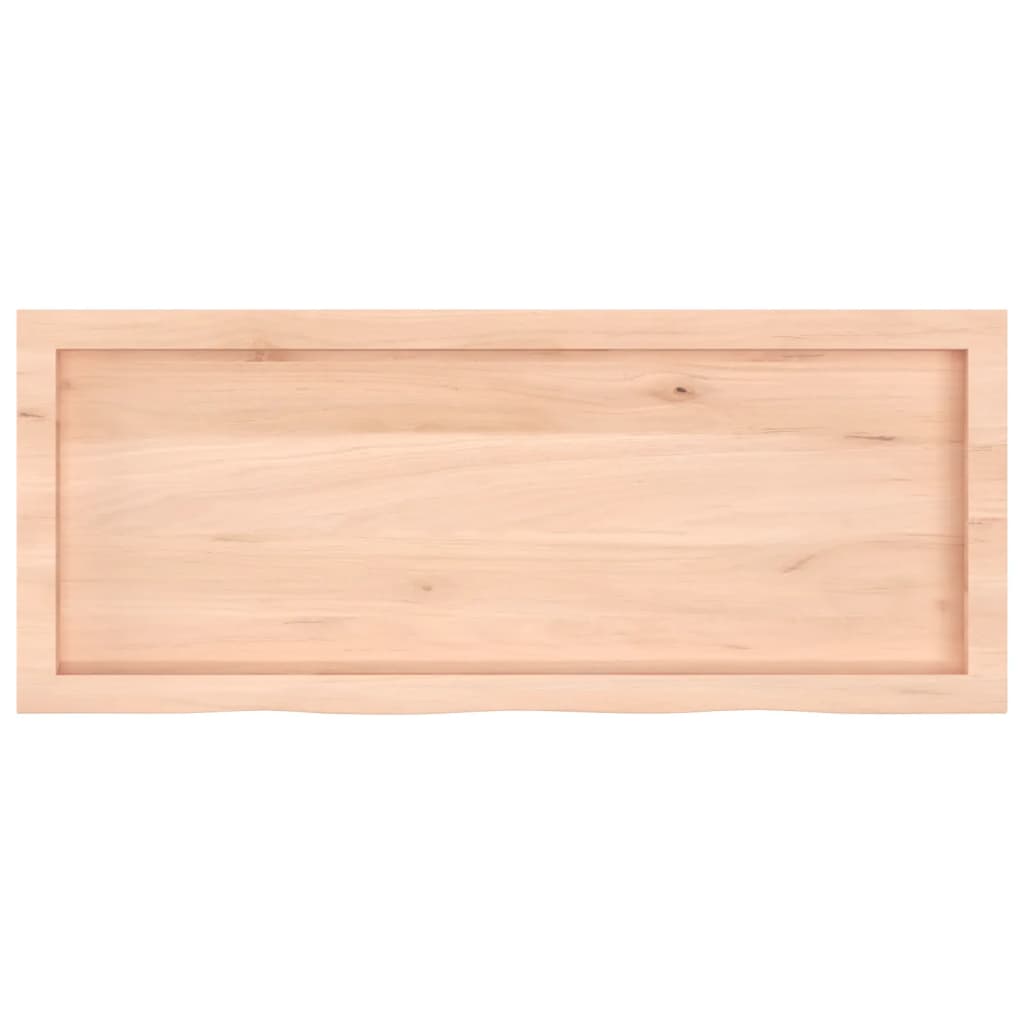 vidaXL Blat de masă, 100x40x(2-4) cm, lemn masiv de stejar netratat vidaXL Blat de masă, 100x40x(2-4) cm, lemn masiv de stejar netratat