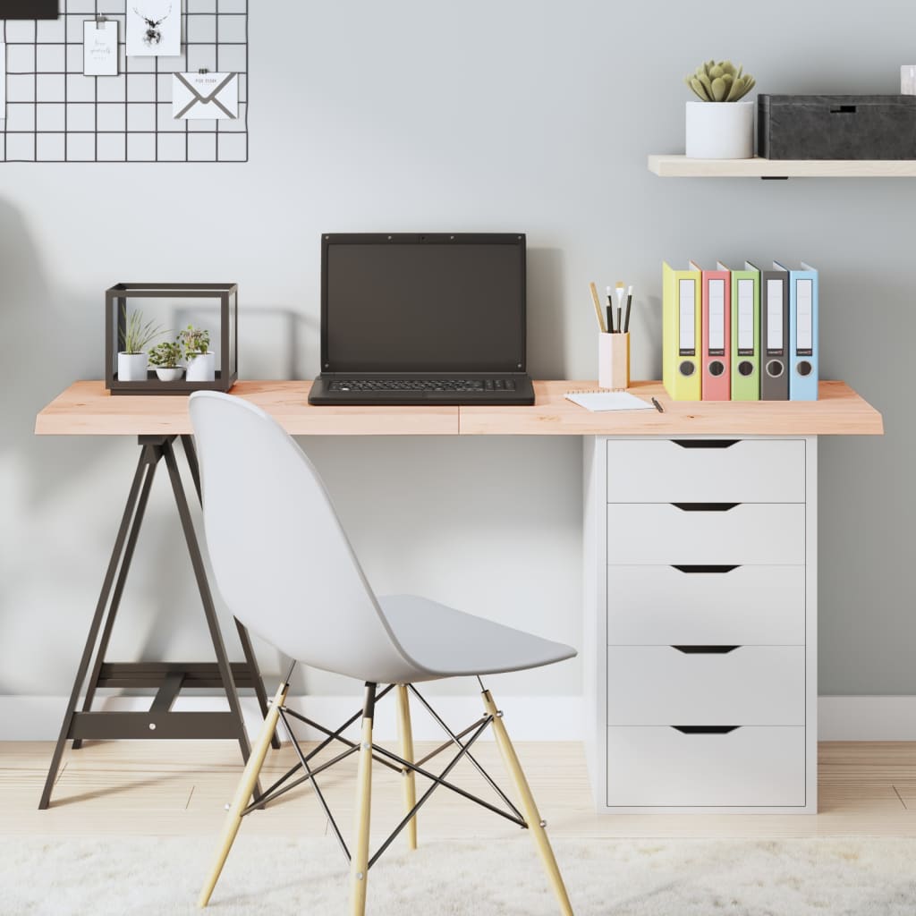 vidaXL Blat de masă, 140x50x(2-4) cm, lemn masiv de stejar netratat vidaXL Blat de masă, 140x50x(2-4) cm, lemn masiv de stejar netratat