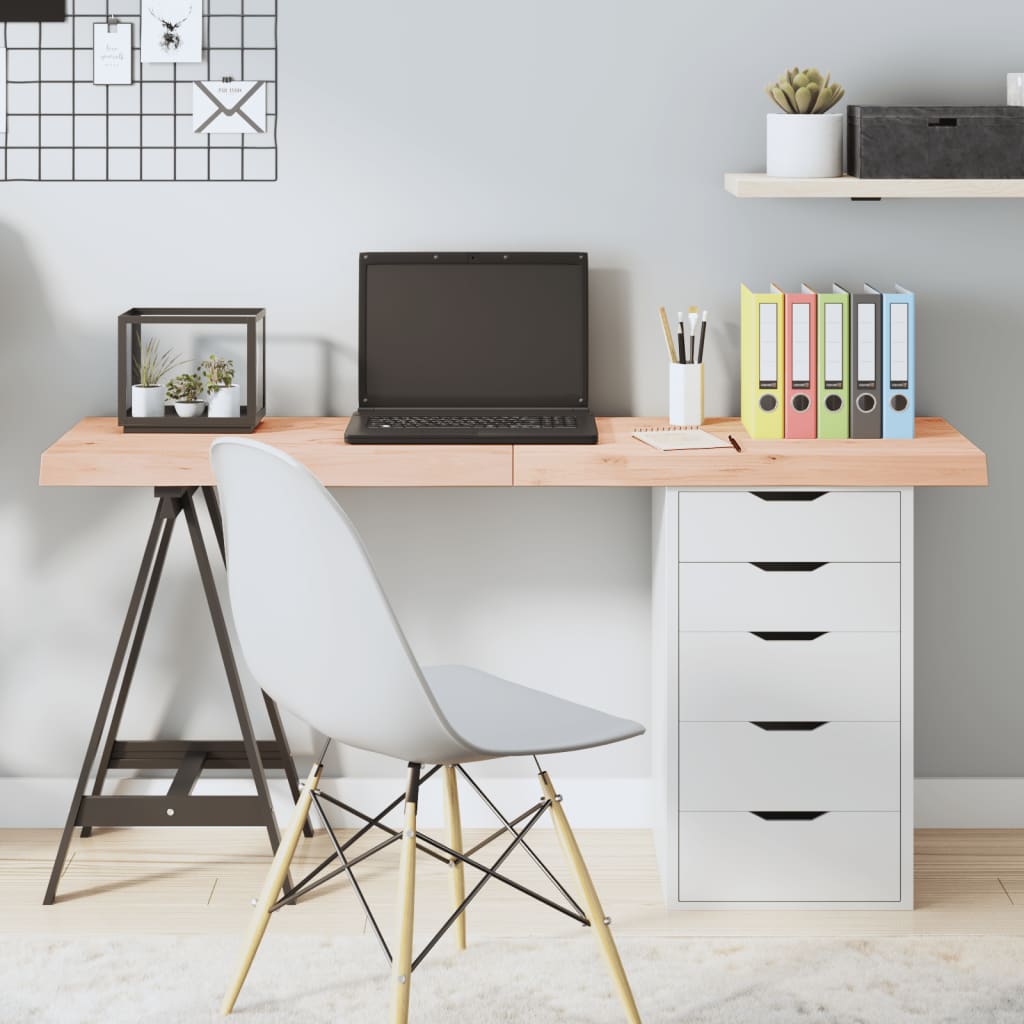 vidaXL Blat de masă, 140x60x(2-6) cm, lemn masiv de stejar netratat vidaXL Blat de masă, 140x60x(2-6) cm, lemn masiv de stejar netratat