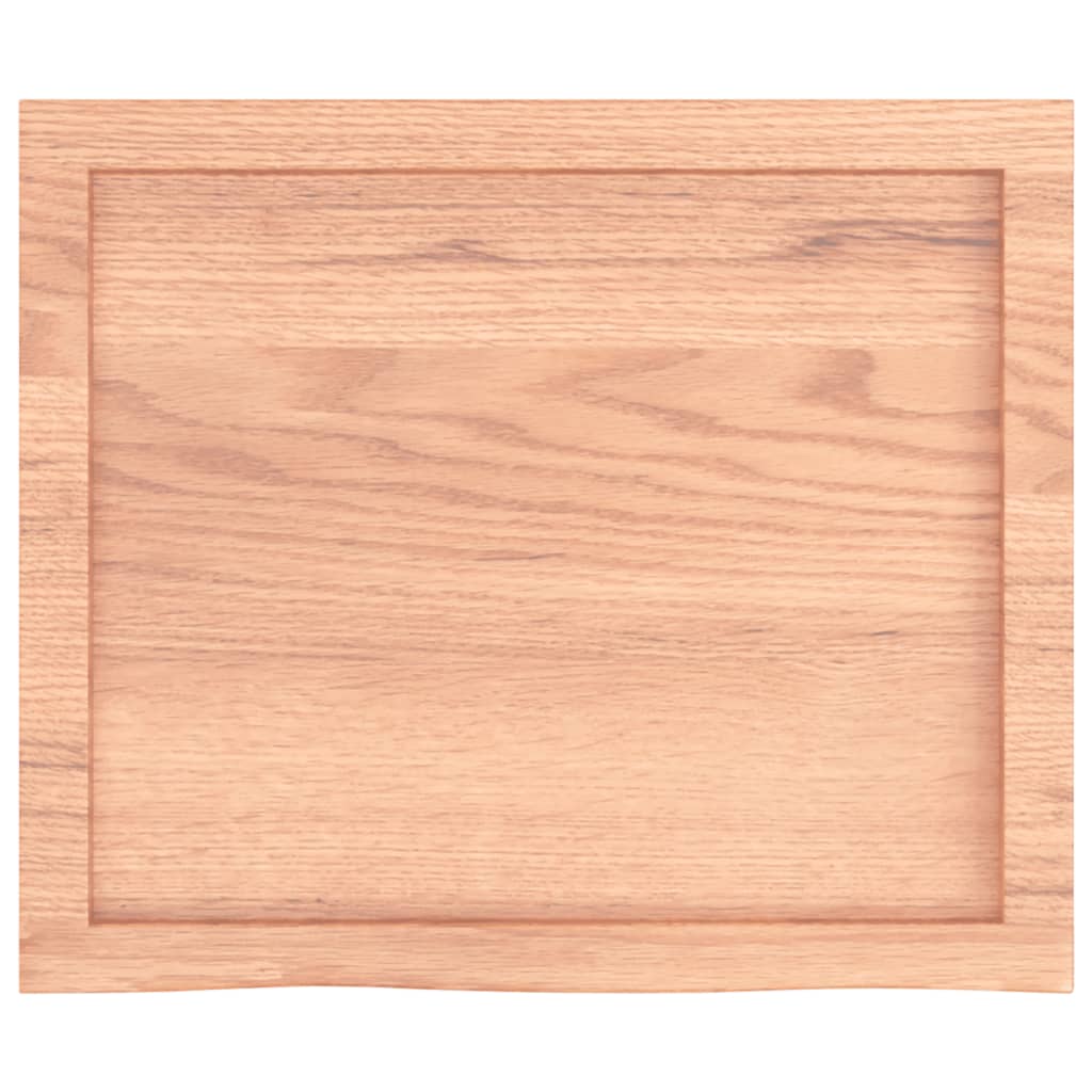 vidaXL Blat de masă maro 60x50x(2-6) cm, lemn masiv stejar tratat vidaXL Blat de masă maro 60x50x(2-6) cm, lemn masiv stejar tratat