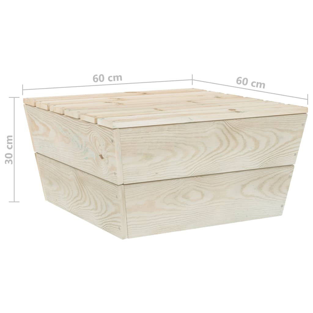vidaXL Mese de grădină, 2 buc., 60 x 60 x 30 cm, lemn de molid tratat vidaXL Mese de grădină, 2 buc., 60 x 60 x 30 cm, lemn de molid tratat